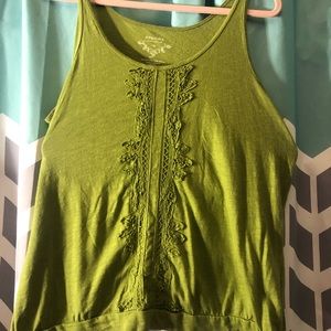 Green Sonoma women's boho tank